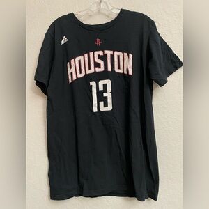 Adidas Houston Rockets Harden #13 Embroidered Go-To Tee - Size Medium